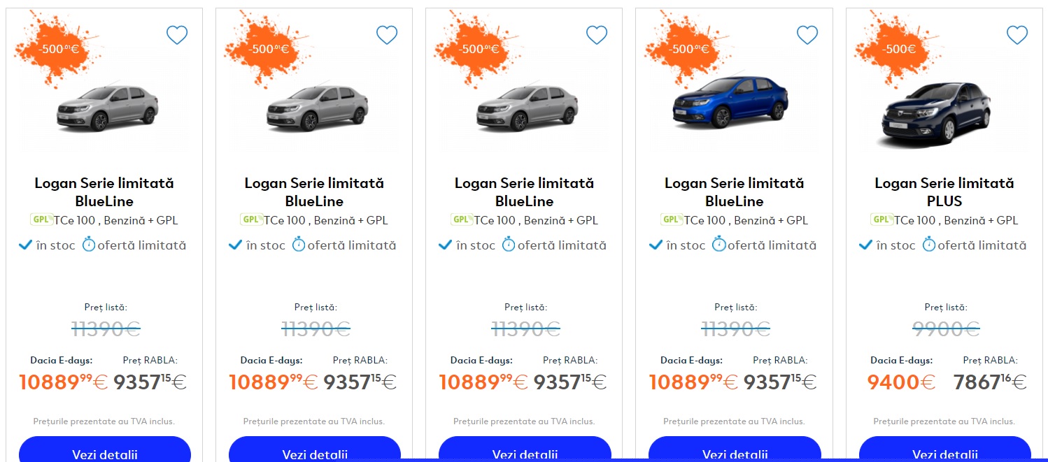 Dacia pune la bătaie trei zile de reduceri la mașinile sale. Aceste trei zile sunt un fel de Black Friday, variata autohtonă, iar  sloganul este Dacia E-Days.
