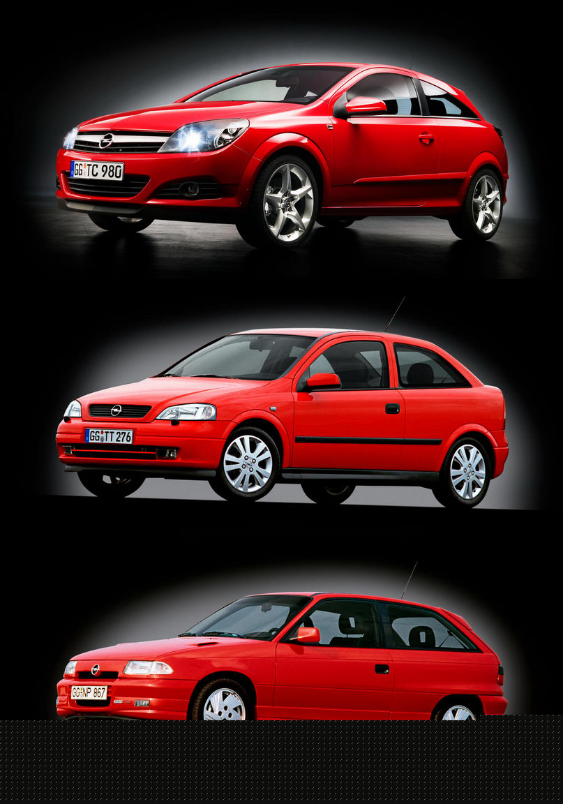 Opel Astra - Trei generaţii de succes