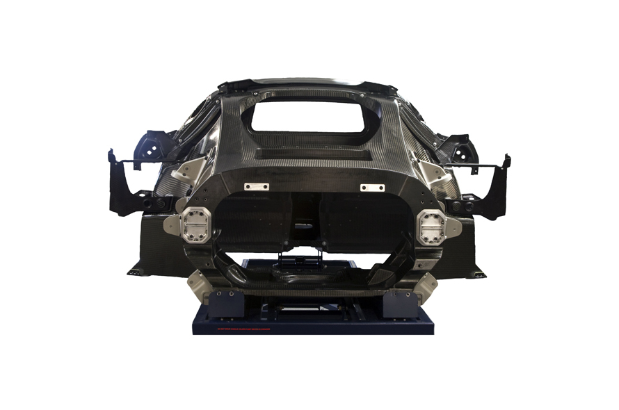 Structura monococă a modelului Jaguar C-X75