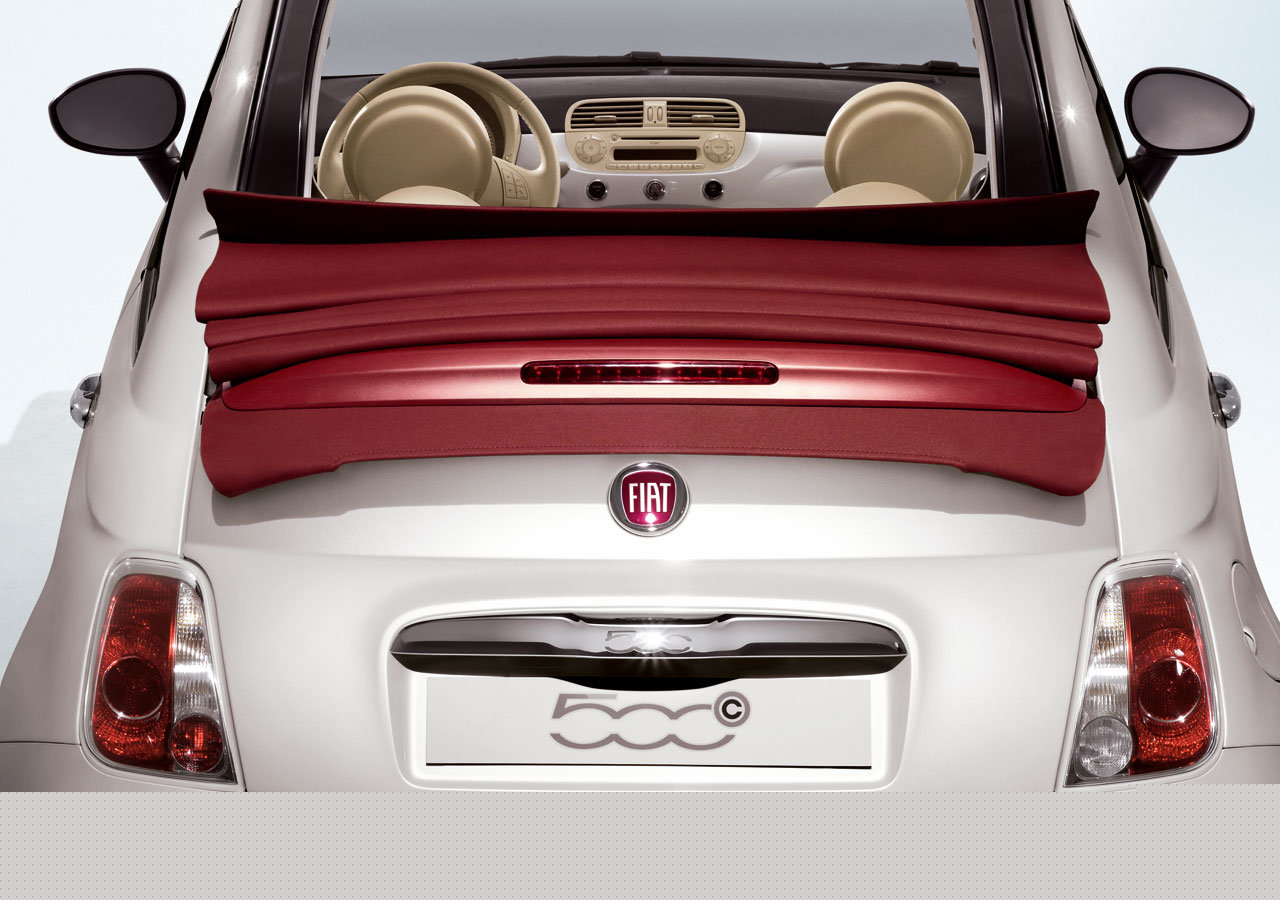 Fiat 500C - acoperis textil