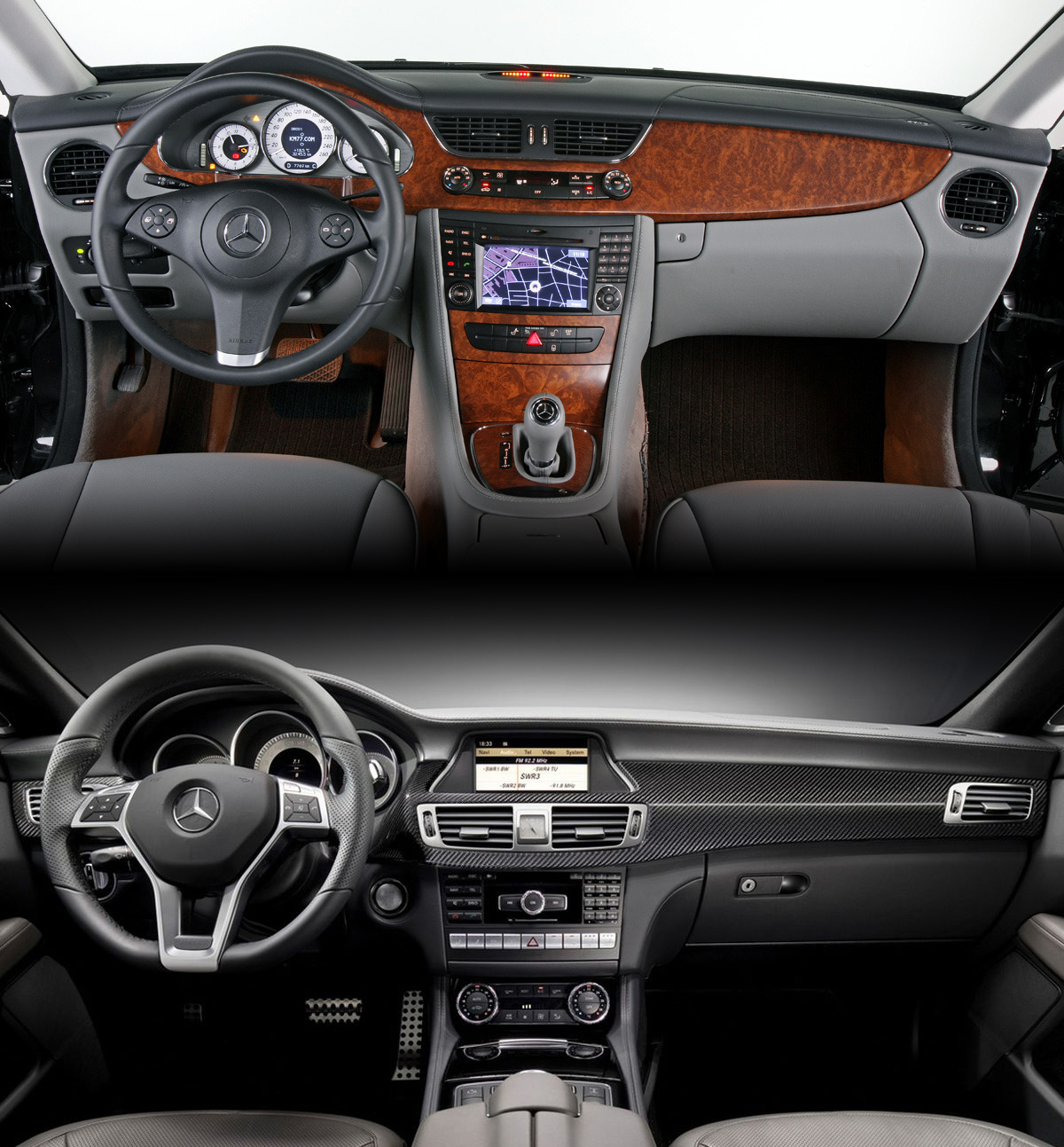 Vechiul CLS vs Noul CLS interior