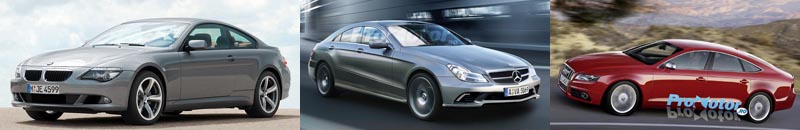 BMW Seria 6 va fi inlocuita de a doua generatie, la fel ca si Mercedes CLS, in timp ce Audi A7 va fi complet nou