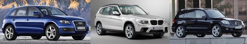 Audi Q5 este noua vedeta, BMW X3 va fi inlocuit, iar Mercedes GLK are un succes moderat