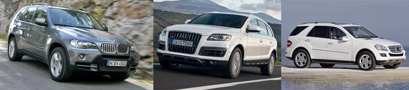 BMW X5 ramane de succes, urmat de Audi Q7 si de Mercedes ML, care va fi inlocuit de a treia generatie