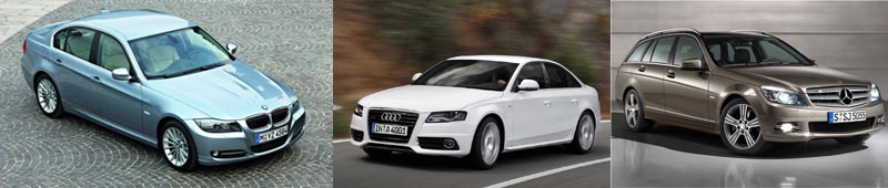 BMW Seria 3 a trecut printr-un recent facelift, Audi A4 se indreapta spre unul, iar Mercedes C-Class este cel mai nou