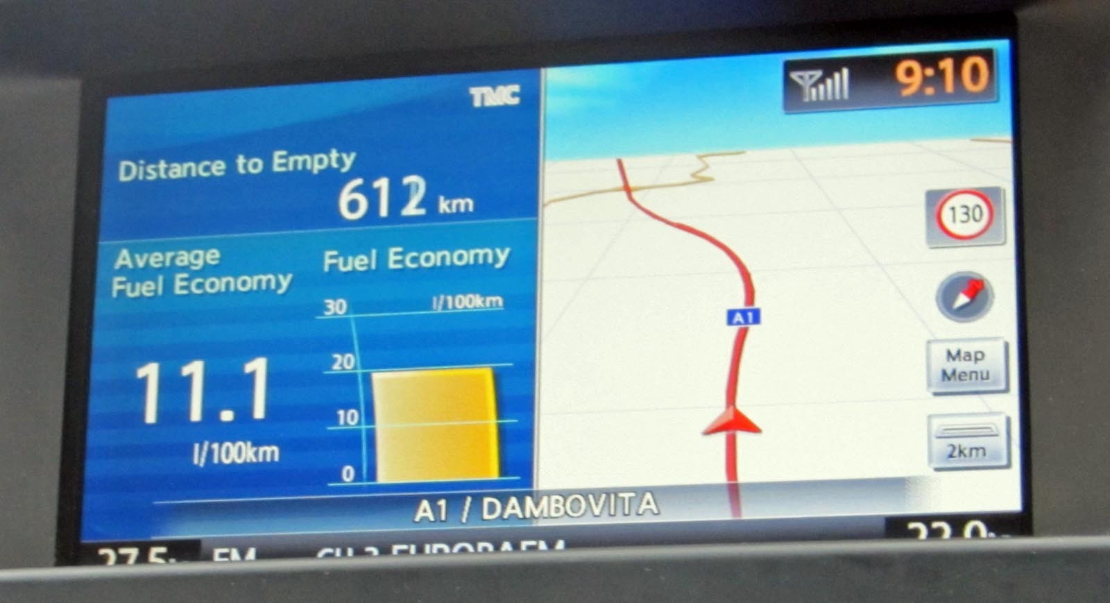 Navara - consum pe autostrada