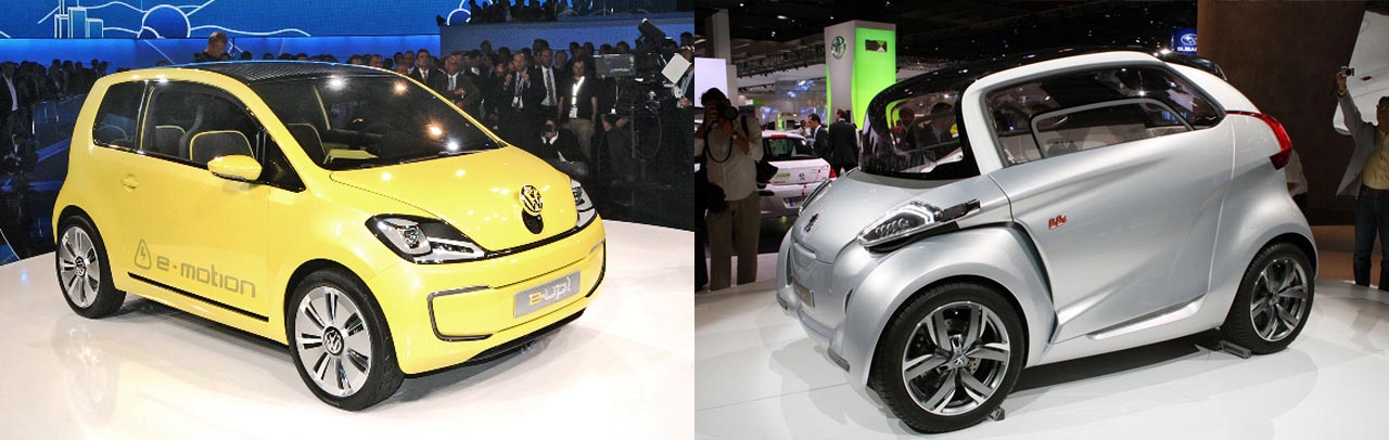 Deci Volkswagen E-Up vs. Peugeot BB1