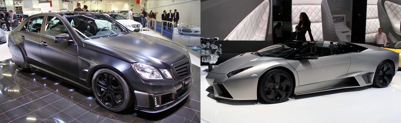 Brabus E V12 vs. Lamborghini Reventon Roadster