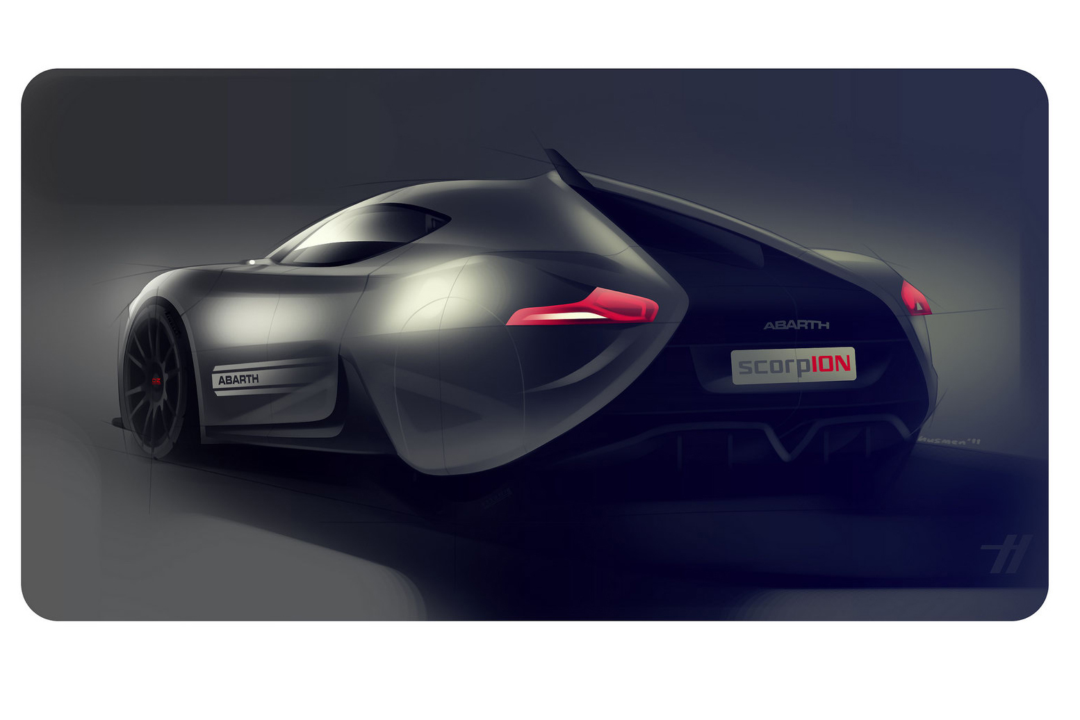 IED Abarth Scorp-Ion este un concept de coupe compact electric, cu 2 locuri